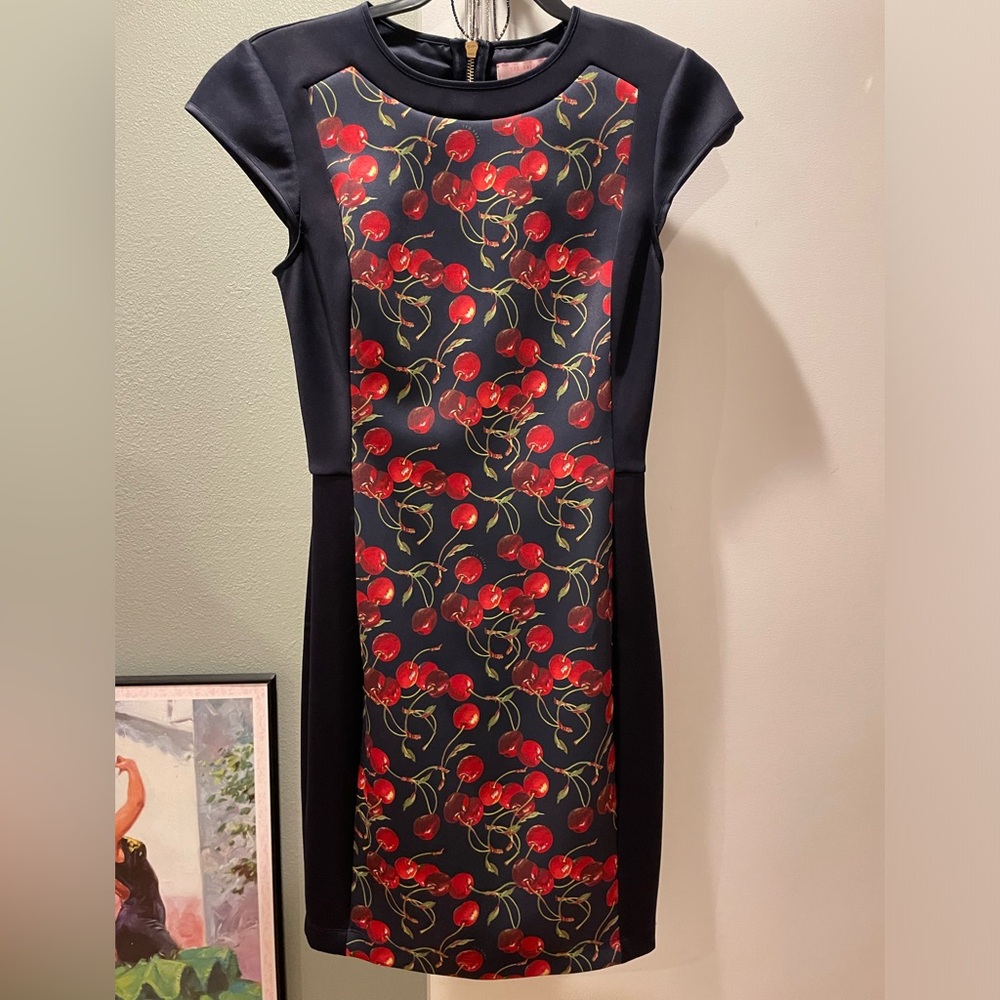 Black dress with cherries 🍒 on front